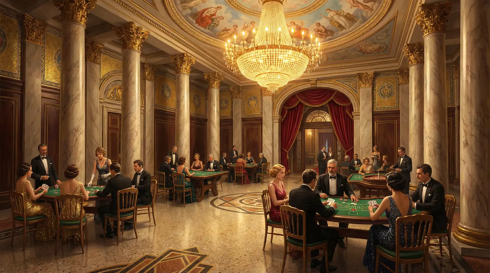 开元棋牌金殿德州赌场大厅场景